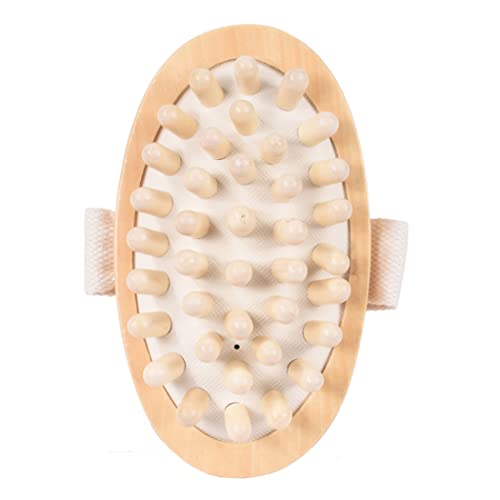 1pc anti-cellulite masseur naturel en bois brosse de corps en bois brosse de massage du corps