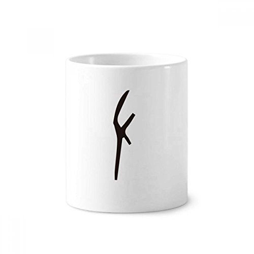 Mug chinois céramique Zuo porte-stylo blanc 350 ml pour thé café