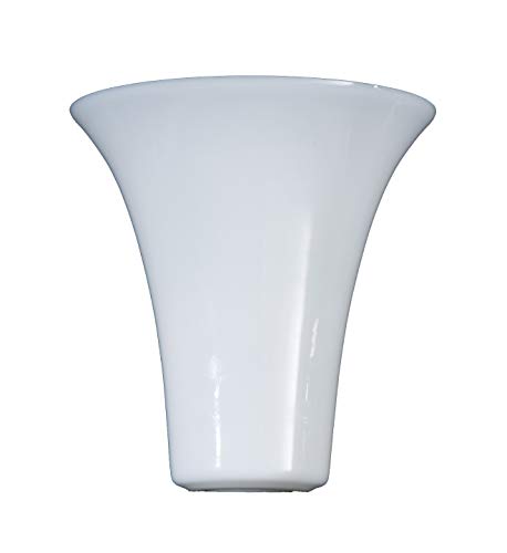 Image of B&P Lamp Opal Glass Tulip Shaped Torchiere Shade for Stiffel Models 2092, 2093, 2014 and 2041