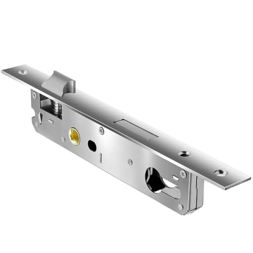 Edelstahl Einsteckschloss 85x20 mm, Türschloss, Gartentor...