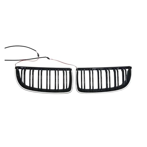 Calandre avant double latte noir brillant pour BMW E90 Série 3 2005-2008
