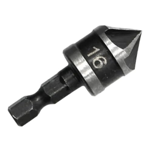 Juego de avellanadores de 90 grados y 3 piezas para madera con vástago hexagonal