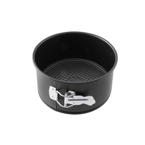 Zenker Tortiera con cerniera per torta alta, stampo apribile per panettone Ø18,5 cm Altezza 10cm, teglia a cerniera per torte, teglia da forno, Acciaio Inox, Nero, 18,5 x 18,5 x 10 cm