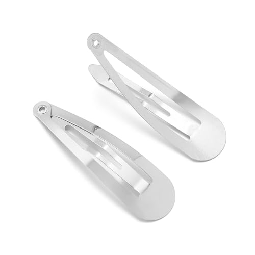 Barrettes à cheveux 70mm en métal rhodium anti-glisse pour loisirs créatifs DIY