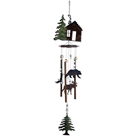 Sunset Vista Designs Wilderness Wonders Cabin Fever Wind Chime, 28" Cover