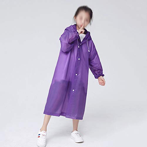 Fashion EVA Children Raincoat Thickened Waterproof Rain Coat Kids Clear Transparent Tour Waterproof Rainwear Suit2