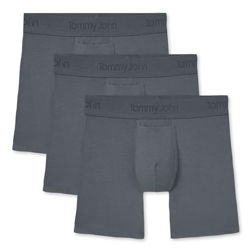 Tommy John Men's Mid-Length Boxer Briefs - Second Skin Fabric - 6