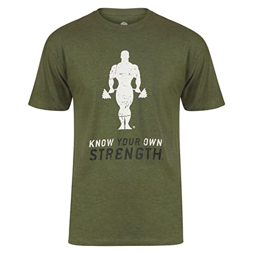 Gold's Gym GGTS035 camiseta Hombre Verde Verde (Army Marl Army Marl) X Large