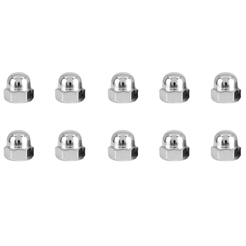 10 Pcs Acorn Cap Nuts, M12 Stainless Steel Hex Dome Cap Nut for Screws and Bolts