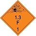 ACCUFORM TDG Placard Class 1 273MM X 273MM (TCP133MG100)