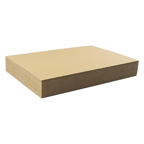 Image of Golden State Art 9x12 Corrugated Cardboard Sheets, 25 Pack | Flat Cardboard Pads, For Packing, Mailing, Moving, Shipping, Crafts