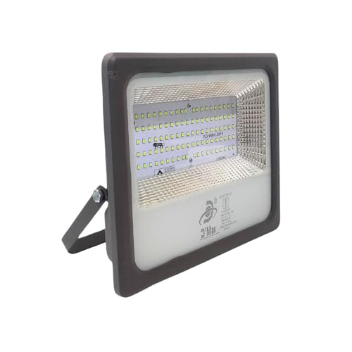 Image of D'Mak 100 Watt LED Flood Light Grey Body Down Chock Waterproof IP65 for Outdoor Purposes (5, Green)