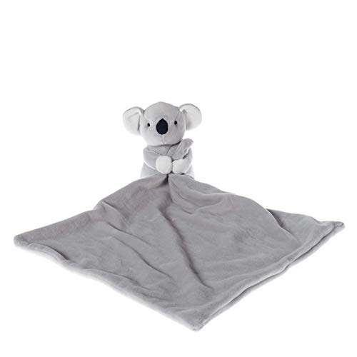 Image of Apricot Lamb Stuffed Animals Security Blanket Gray Koala Infant Nursery Character Blanket Luxury Snuggler Plush (Gray Koala,)