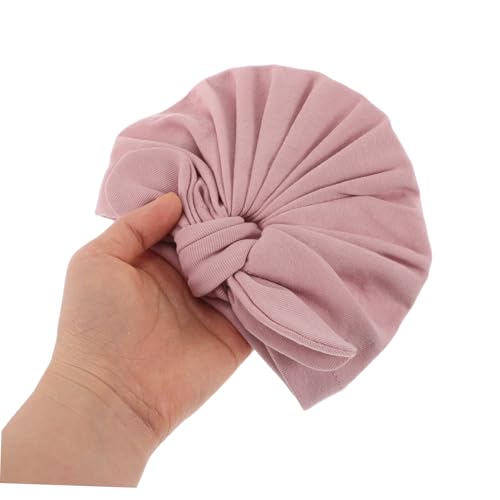 BESPORTBLE 2Pcs Turban Hats for Newborns Soft Cotton Bows Unisex Caps for Boys Warm Gentle Skin for Showers Daily Wear4