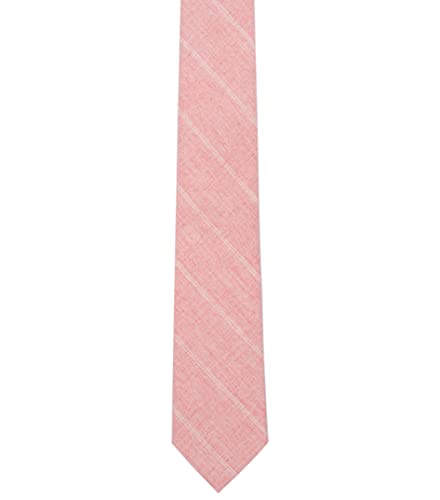 Image of BELLUNO Men's 2.5 inch Skinny Solid Cotton Linen Ties