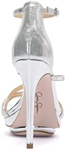 Jessica Simpson Women's Embla Platform Sandal Heeled, Silver, 9.5 | Image 2