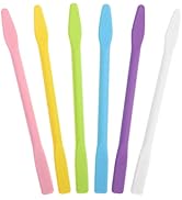 Silicone Stir Sticks, 6pcs Colored Resin Mix Sticks Stirring Sticks Mixing Rods Facial Mask Make ...