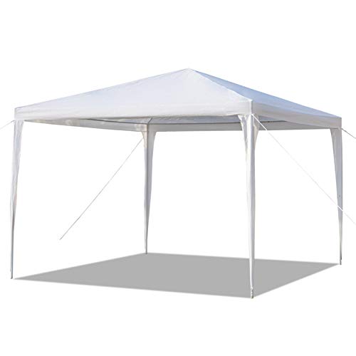 Carpa impermeable 3 x 3 m con tubos de hierro blancos miniatura 1