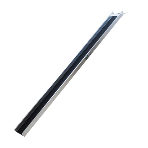 TRUTZHOLM 1 x Alu Auffahrschiene 194 cm 50 kg Alu grau Anti-Rutsch Beschichtung E-Bike Mofa Fahrradrampe für Treppe