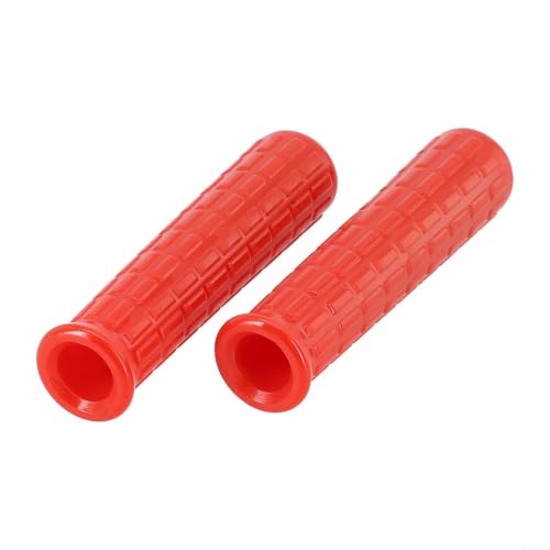 2 Pack Red Rubber For Wheelbarrow Handles Replacement For Round Tubes