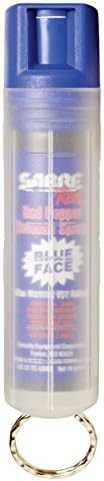 SABRE RED Pepper Spray - Police Strength - with Blue Dye & Clear Key Case