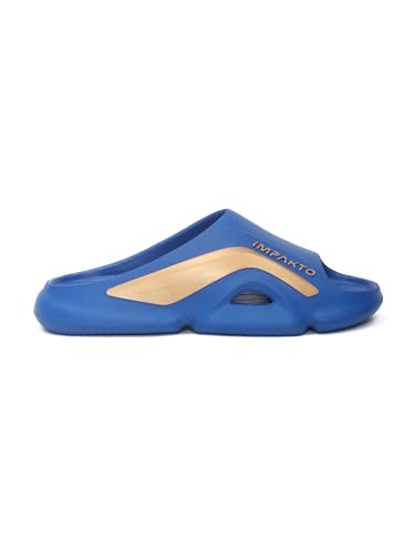 Image of Impakto Men EVA Flip Flops | Lightweight, Soft & Comfortable Slippers | Wide Toe Box, Airflow Ventilated Design, Anti-Skid & Water-Resistant, Indoor & Outdoor Chappal | Everyday Essentials