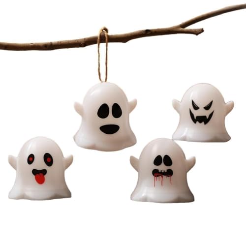 ハロウィン フレームレスキャンドル ちらつき リモートタイマー付き 電池式 LEDキャンドル 不気味なハロウィンデコレーションギフト 12個 ゴ