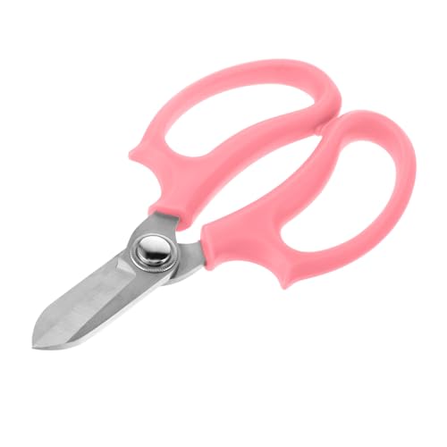 BESPORTBLE 1 Pieza tijeras de jardín plantas cortar corte tijera poda tijeras de podar tijeras de jardineria cizalla de polea Herramienta de huerto Acero inoxidable rosa