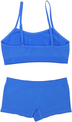 Image of ToBeInStyle Girl Pack of 6 Set Spaghetti Strap Training Bras & Boyshorts Bikinis