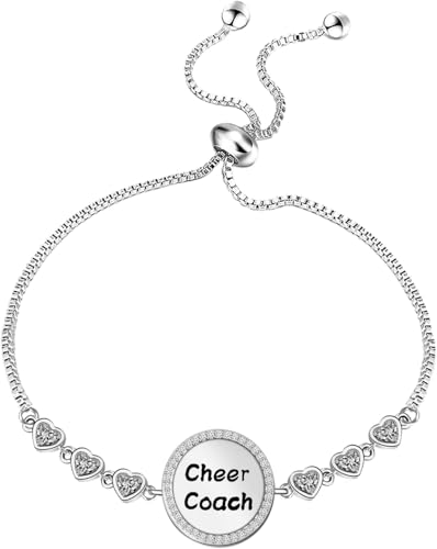 Image of BEKECH Cheerleader Coaches Cheer Coach Bracelet Jewelry for Coaches Gift for Her Appreciation Gift for Cheerleading (cheer)
