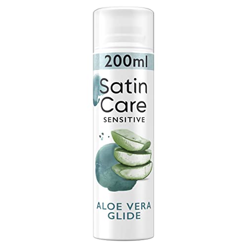 Satin Care Intimpflege Rasiergel Damen (200 ml), Gel Aloe Vera, Geschenk für Frauen