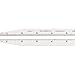 Starrett C305R-36 Full Flexible Steel Rule With Inch Graduations, 5R Style Graduations, 36" Length, 3/4" Width, 1/50" Thickness
