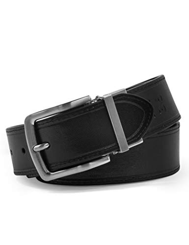 Image of Steve Madden Men's Reversible Men's Dress Casual Every Day Leather Belt
