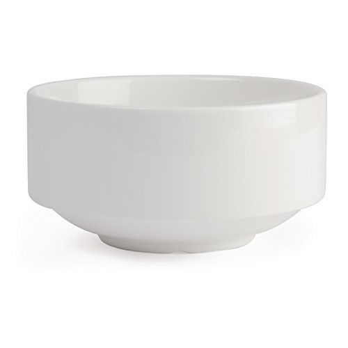 6X Lumina Fine China Stacking Soup Bowls 398ml 14oz White Kitchen Dish, 14 oz (398 ml) - Image 3