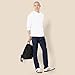 Amazon Essentials Men's Regular-Fit Crewneck T-Shirts, Long-Sleeve, White, Size Small, No Pocket