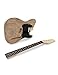 Fistrock DIY Electric Guitar Kit Beginner Kit TL Style 6 String Right Handed Basswood Body with Ash Burl Top Hard Maple Neck Rosewood Fretboard Chrome Hardware Build Your Own Guitar.