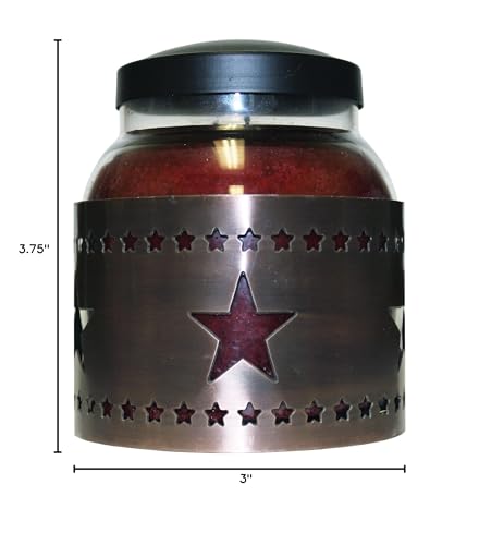 A Cheerful Giver CA35 Metal Candle Sleeve - 5 Inch Copper Star Candle Sleeve Fits Keepers Of The Light Papa Or Mama Jar Candles thumb #3