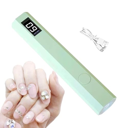 Lámpara de uñas de gel - Lámpara LED de gel con pantalla digital UV LED Secador | Secador de uñas de carga USB, dispositivo de curado de manicura para el hogar, tiendas, salón de belleza