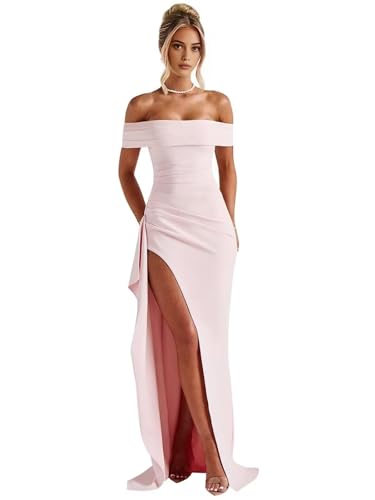 M·Q NAIL Off The Shoulder Prom Dresses Plus Size High