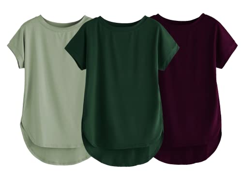Image of Fabricorn Stylish Plain Up and Down Cotton Tshirt for Women