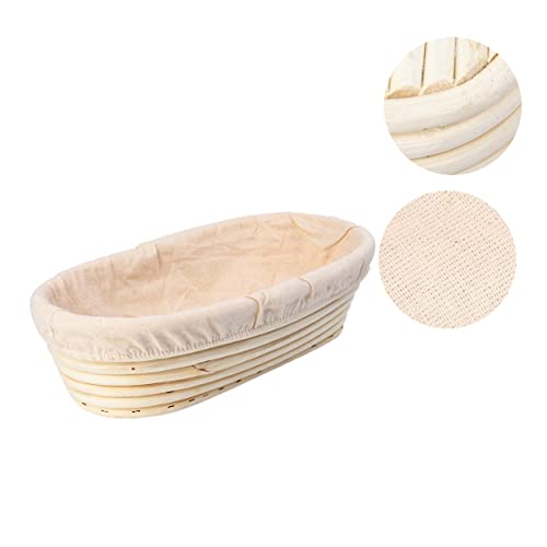 Luxshiny Bandeja Retangular Bandeja De Tecido Bandeja De Vime Cestas De Prova De Pão Para Pão De Fer