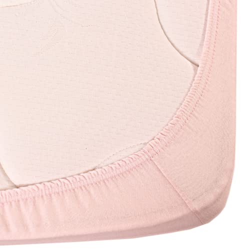Ataca Tekstil 2 Pack %100 Cotton | Soft Breathable Crib Sheets | Baby & Toddler | Fitted Crib Sheet | Made In Turkey (Pink Hearts), 28X52X8 Inches #TOP3