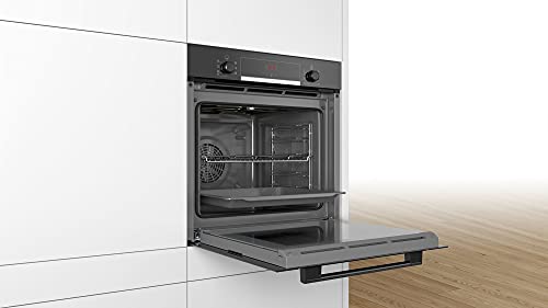 Bosch HBA533BB1 Serie 4 Einbau-Backofen & Bosch Serie 6 PIE631FB1E Einbau-Induktionskochfeld, Schwarz – Bild 5