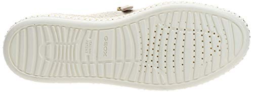 Geox Leelu Womens Leather Matt Trainers in Cream4