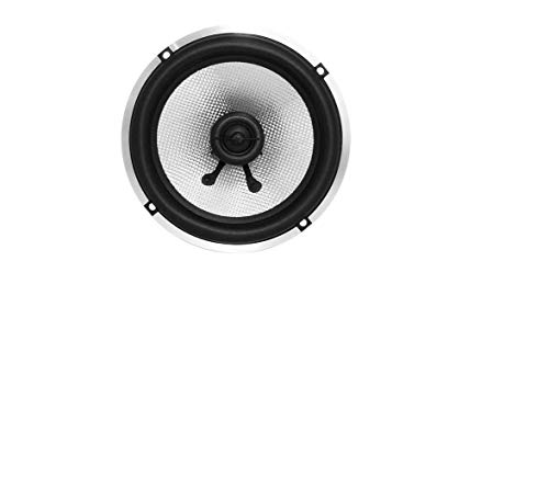 Earthquake Sound VTEK-62 500W 6.5-inch 2-Way Coaxial Speakers with PistonMax Technology (Pair), Black, Silver