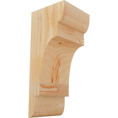 Ekena Millwork COR06X06X14NEB00RDF 6"W x 6"D x 14"H New Brighton Rough Sawn Corbel, Douglas Fir
