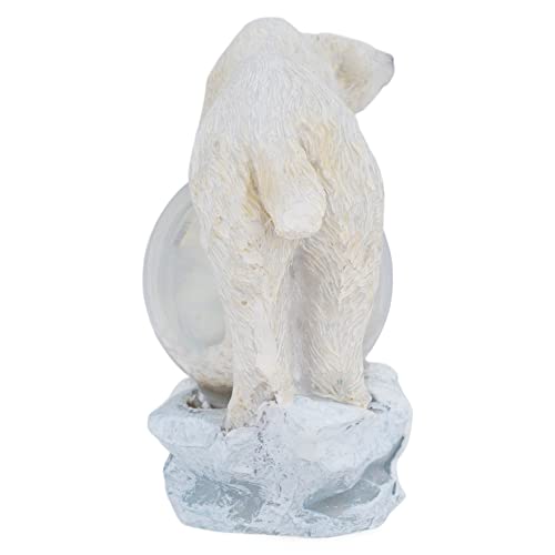 White Polar Bear Figurine 45Mm Glitter Snow Globe Decoration #TOP4