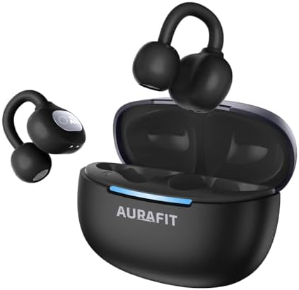 AURAFIT Fone de Ouvido Bluetooth Sem Fio Clip Estilo AirPods Conf...