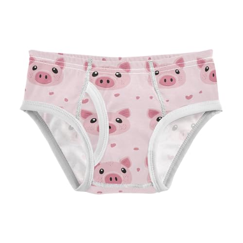 Wusikd Cute Piglet Boys' Underwear Cotton Pink Boys Briefs Soft Toddler Underwear 2T