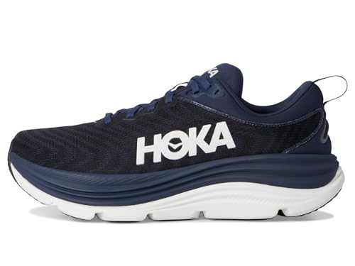 Hoka Men's Gaviota 5 Sneaker, Varsity Navy/White, 104